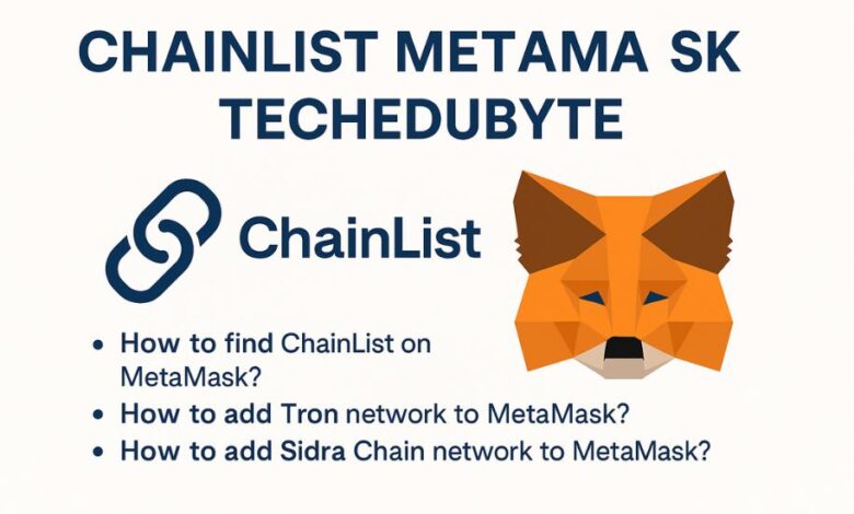 chainlist metamask techedubyte