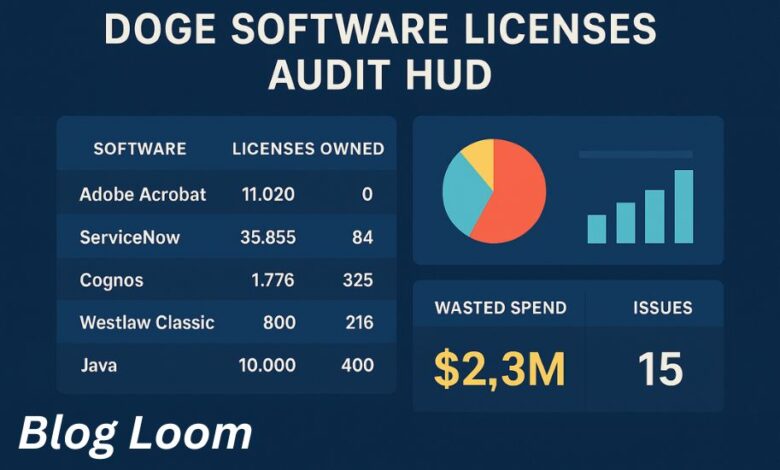 doge software licenses audit hud