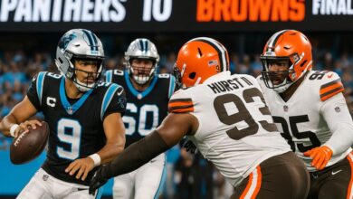 carolina panthers vs cleveland browns match player stats