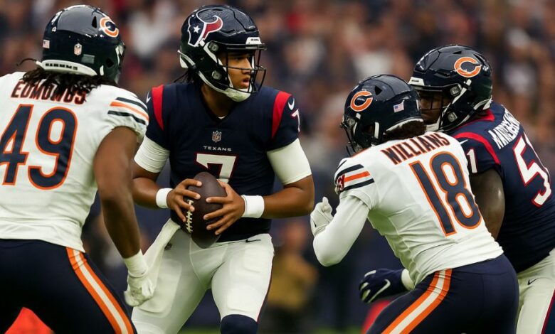 houston texans vs chicago bears match player stats