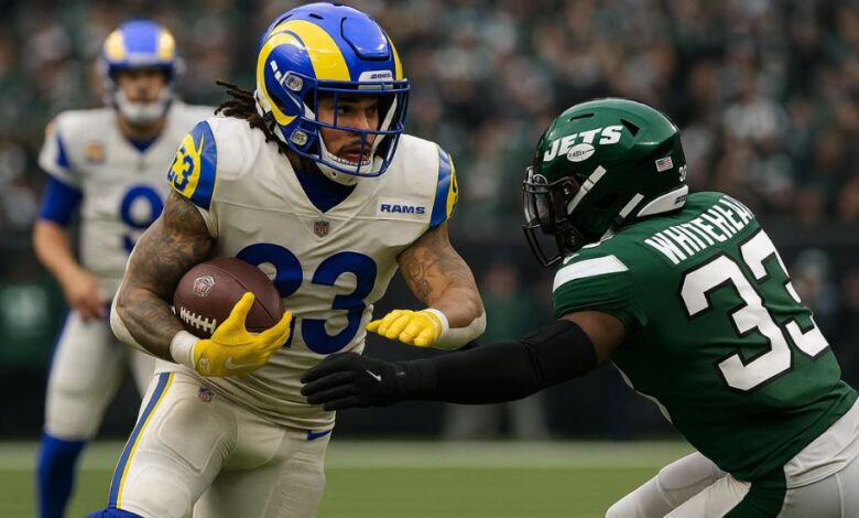los angeles rams vs new york jets match player stats