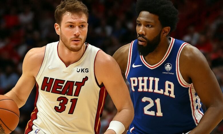 miami heat vs 76ers match player stats