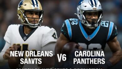 new orleans saints vs carolina panthers match player stats