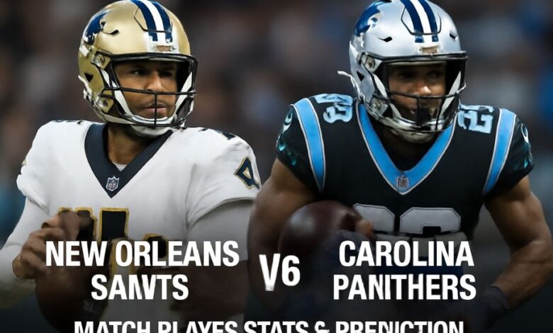 new orleans saints vs carolina panthers match player stats