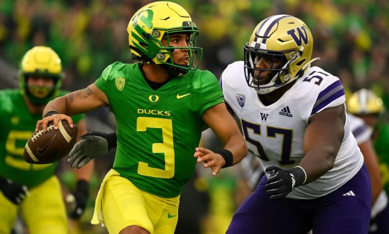 oregon ducks football vs washington huskies football match player stats