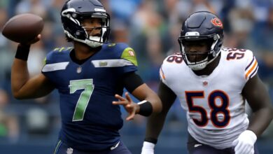 seahawks vs chicago bears match player stats