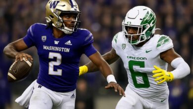 washington huskies football vs oregon ducks football match player stats